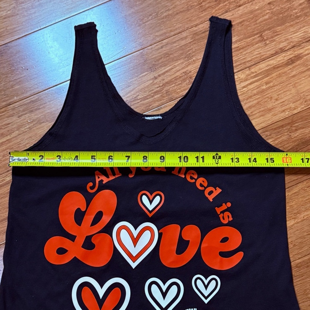 Zumba All You Need Is Love Graphic Black Red Zumba Wear Tank Valentine’s Day XS - Picture 3 of 6